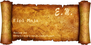 Eipl Maja névjegykártya